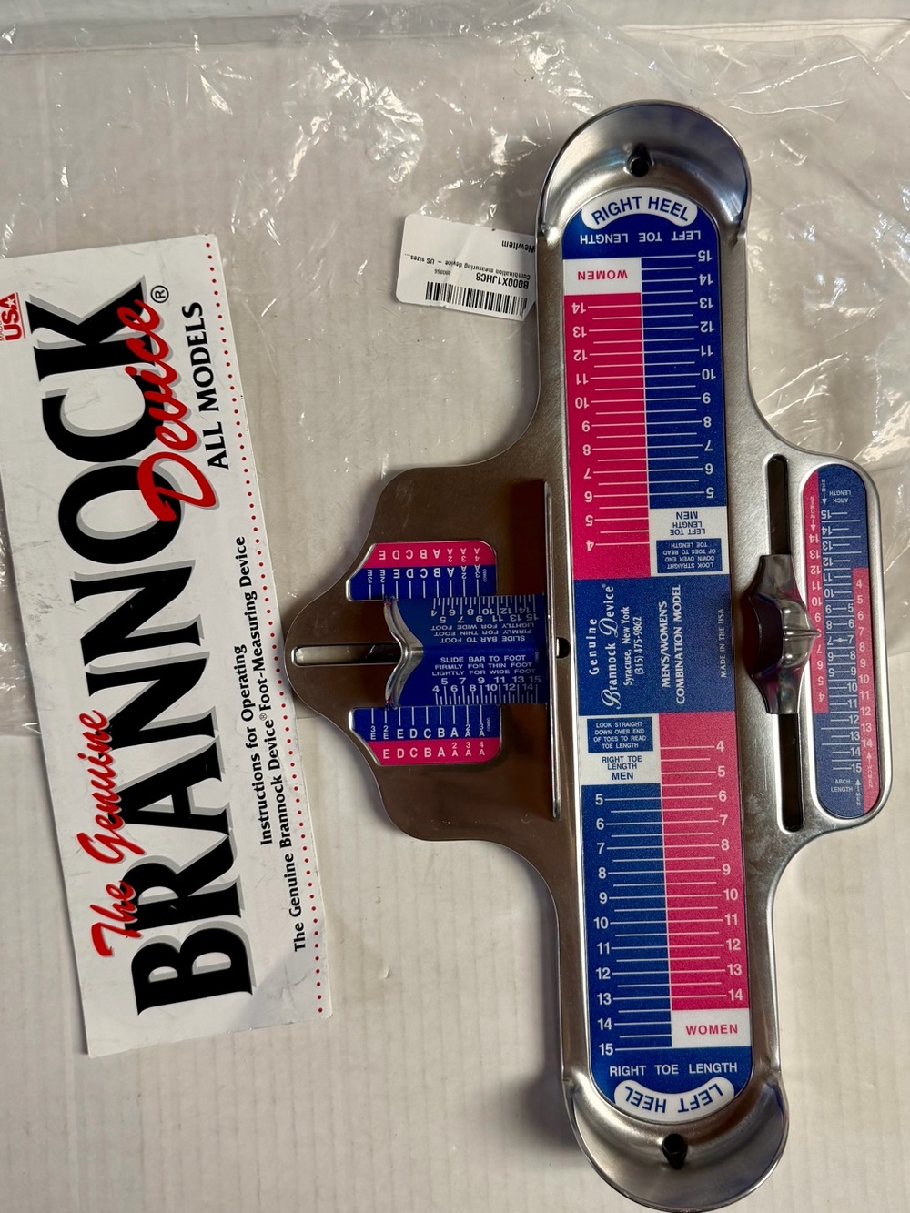 Brannock Device Combination Men & Women’s Shoe Measurement Tool New